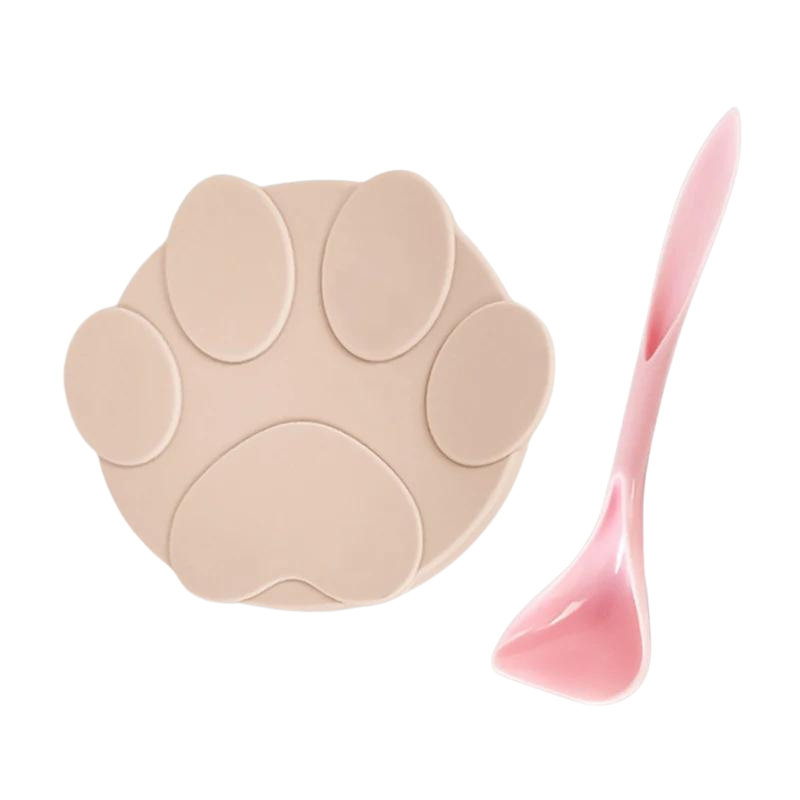 Silicone lid and spoon for cans of dog food - Pets Perspective